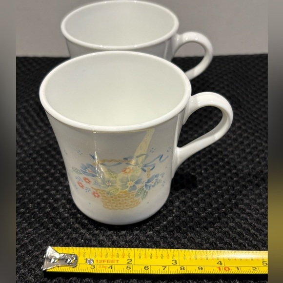 Lot Of 2 Vintage Corning Ware Country Cornflower Mugs Cups - Picture 11 of 14